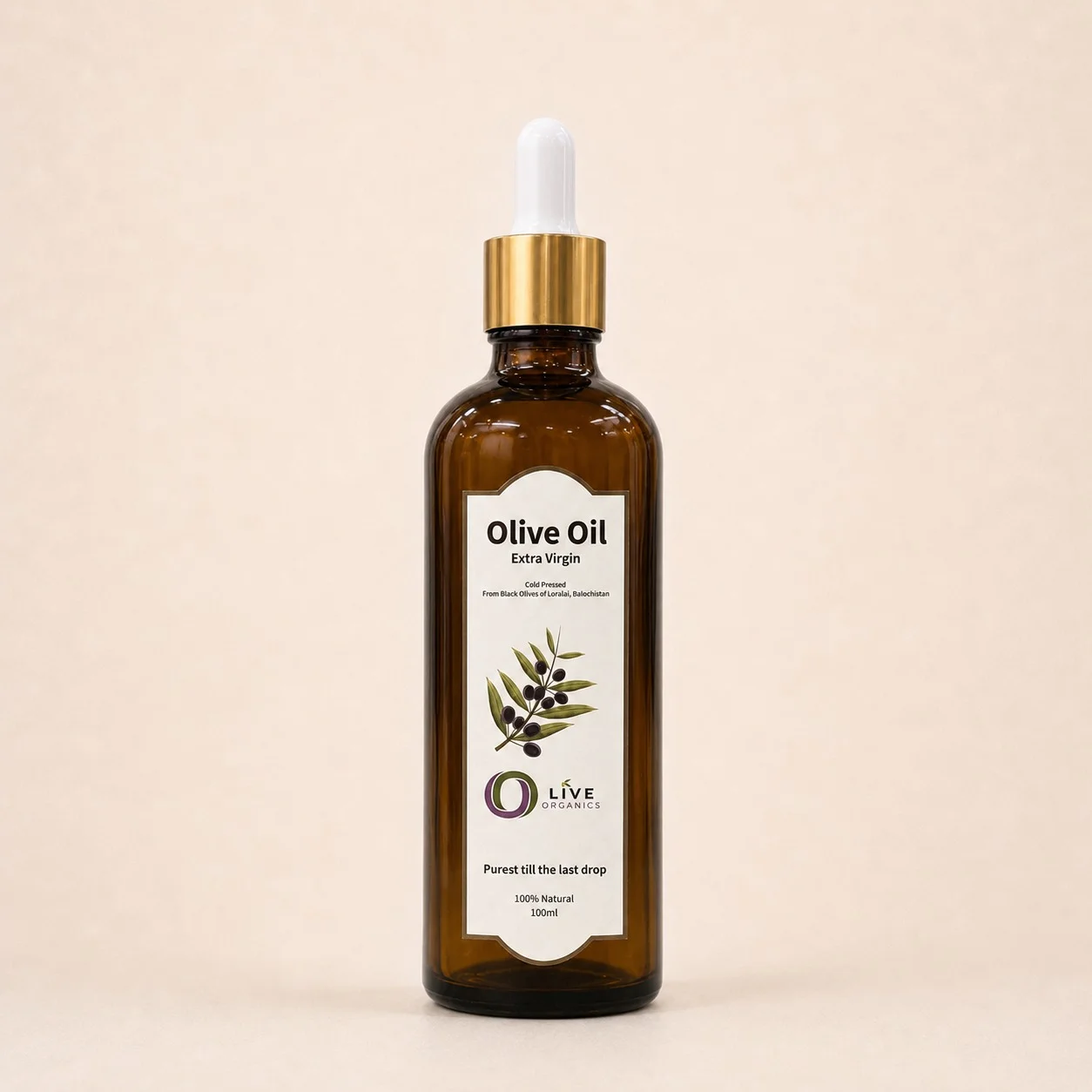 100 ml Live Organics Extra Virgin Olive Oil